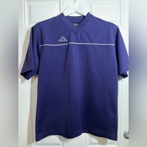 Kappa Vintage Purple Men’s Large Omini Logo Short Sleeve Shirt
